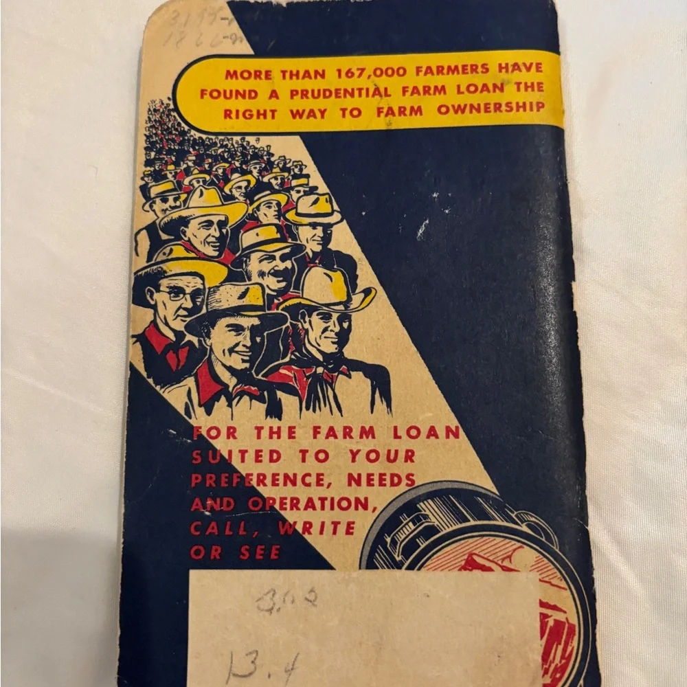 Vintage Prudential Insurance Co 1958 Publication The Farmers Handbook